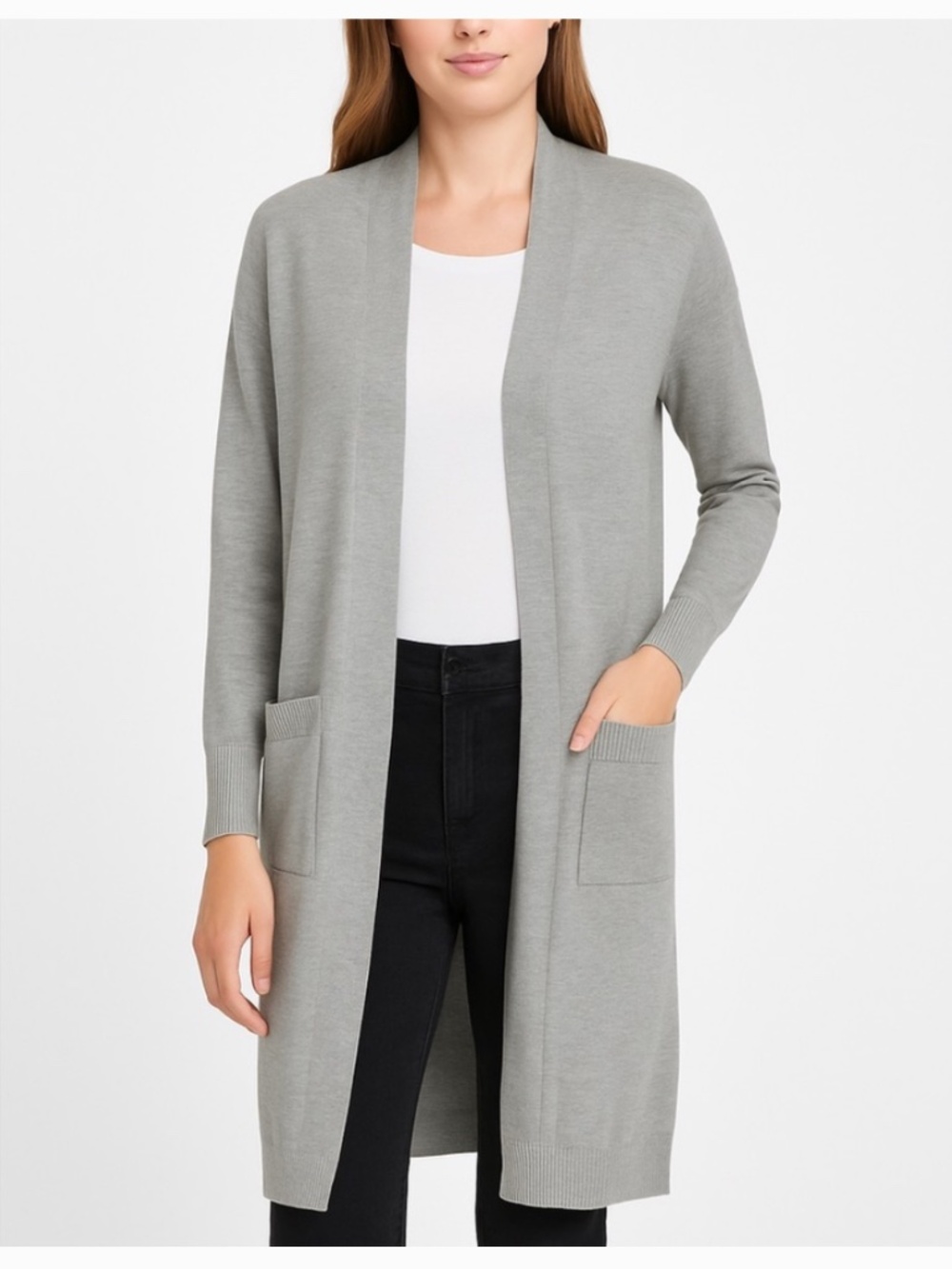 Grace Karin Longline Open-front Cardigan